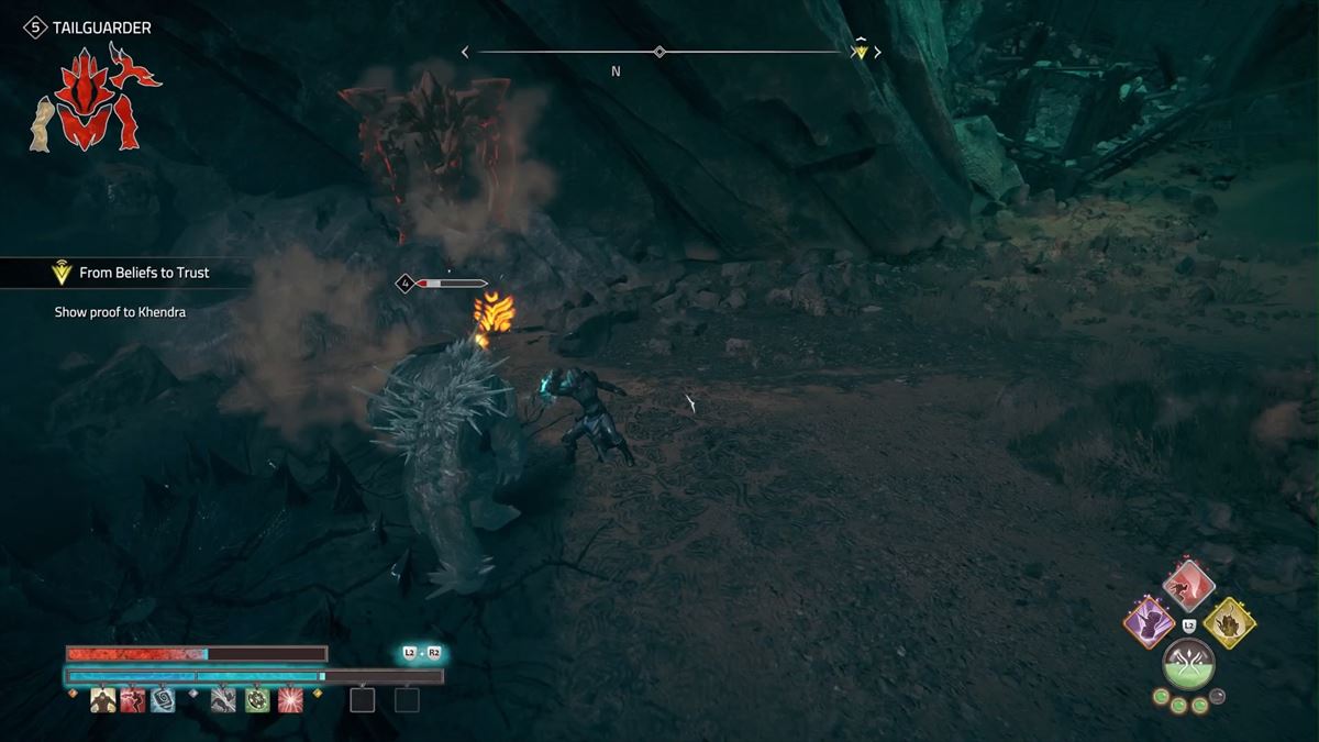 サンドスキンでパリィを決めれば、敵を硬直させて一方的に攻撃することができる