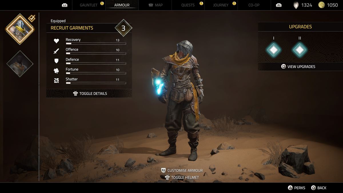 防具を強化することでステータスの底上げが可能