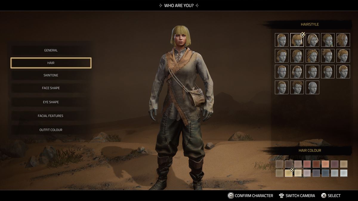 操作するキャラはキャラメイク可能