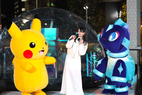 渋谷にピカチュウとテラパゴス出現！ 「ポケモンテラスタル