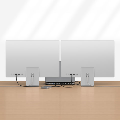 マルチモニター出力対応できるスタンド型のUSB-C ドッキング