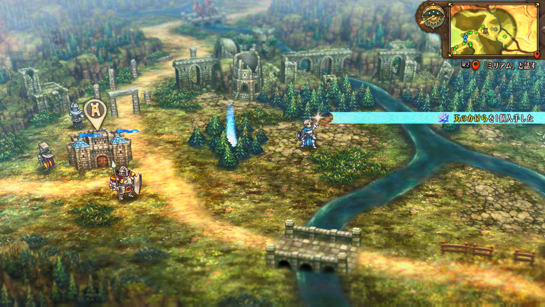 フィールドでは世界の探索を行いながらアイテムの収集、町の復興、フィールドクエストの発生など様々なイベントがプレイヤーを待ち受けている。メインストーリーをどんなペースで進めるかも自由なため、どんな冒険をするかはプレイヤーに委ねられているのだ