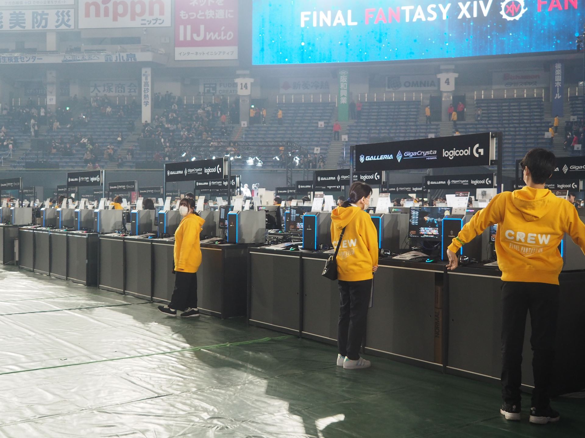 バトルチャレンジ開始前の様子。この写真に写っているのはすべて「GALLERIA」だ