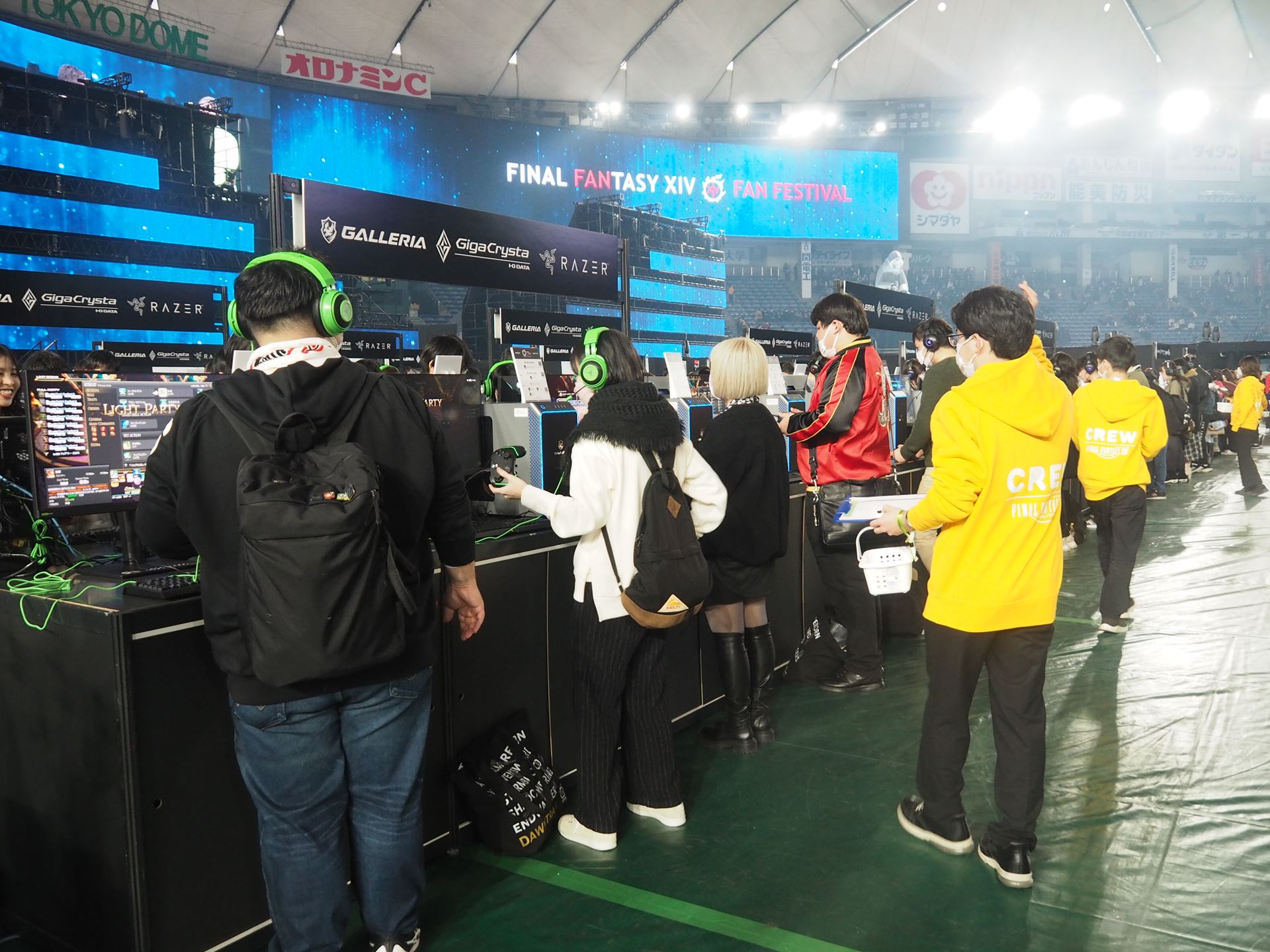 みな楽しそうにバトルに挑戦していた