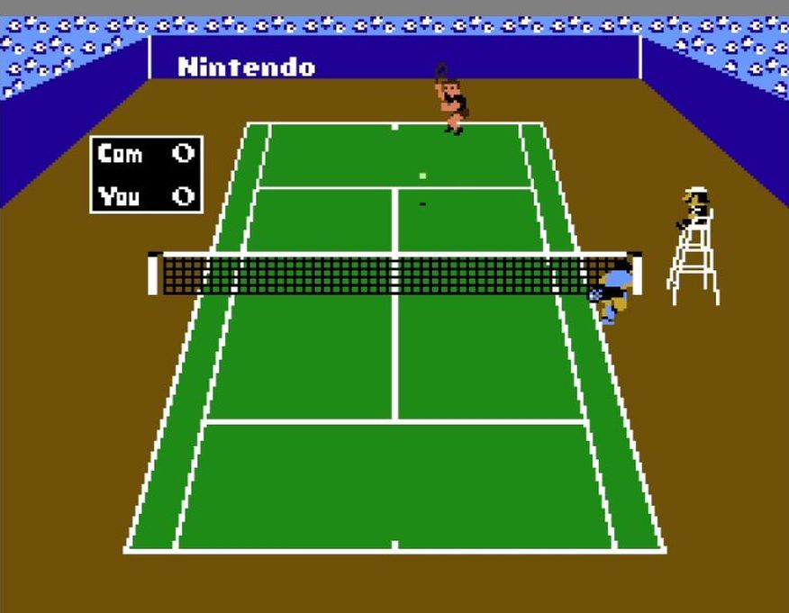 CPUのスキを突き、ネット際に飛び出してスマッシュを決めたときは実に快感だ