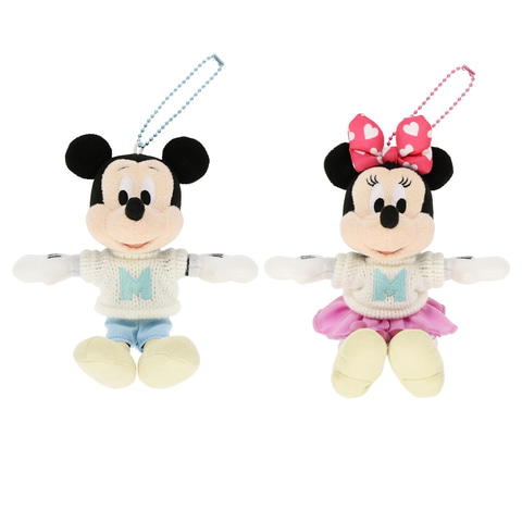 ディズニー　キーホルダー　ぬいぐるみバッジ　なかよしクラブ　ミッキー　ミニー なかよしクラブ ぬいぐるみバッジ ミッキー ミニー ディズニー