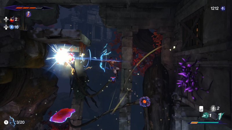 飛んでいる敵の殲滅や、空中コンボに組み込んで攻撃するなど器用に立ち回れる