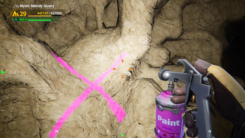 スプレーを使って自分がわかりやすいメモを書いておくことも可能だ