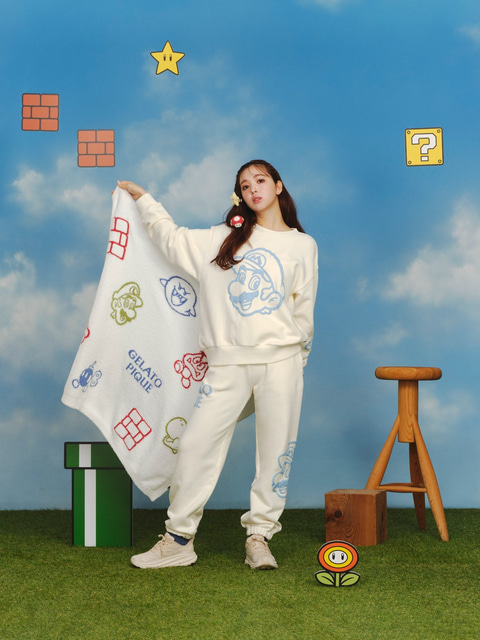 gelato pique - ジェラートピケ マリオコラボ テレサジャガードプルオーバー＆ロング～ SUPER MARIO meets GELATO PIQUE】第4弾コレクションを発売