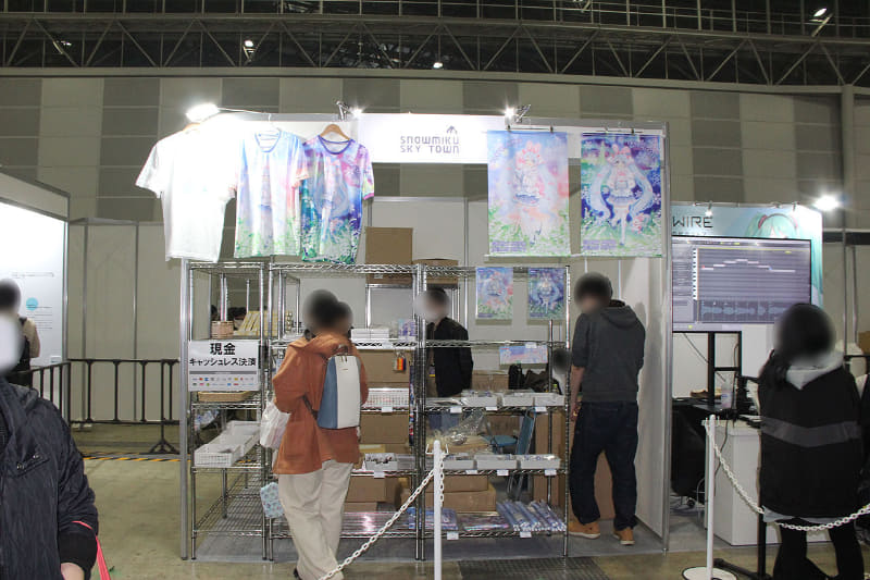 雪ミクグッズや、スカイタウングッズを販売していたのは、雪ミク スカイタウンスペース