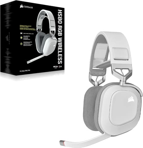 Corsair HS80 RGB WIRELESS ゲーミングヘッドセット HS80 RGB WIRELESS Premium Gaming Headset with Spatial Audio