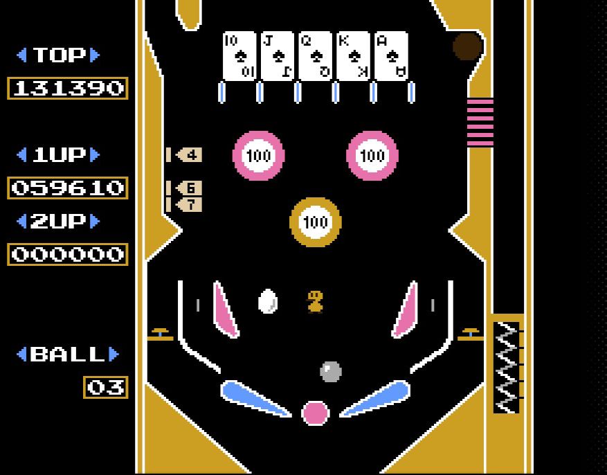 上画面のスロットで役をそろえるか、下画面でカードを5枚すべてめくると、左右のパドルの間にアップポストが出現し、しばらくの間ボールの落下を防いでくれる