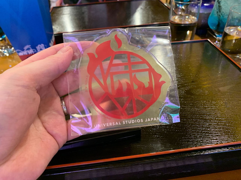 当たったのは煉獄さんのコースター。炎イメージでわかりやすい