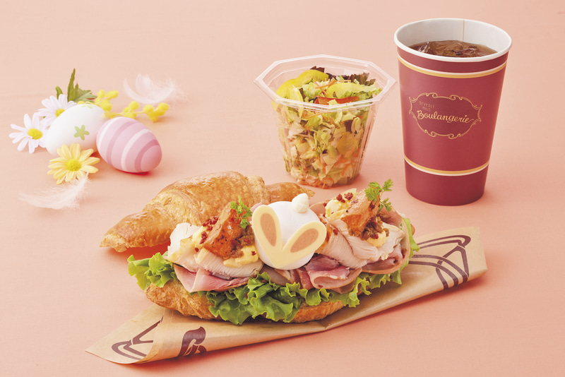 イースター・サンドウィッチセット ［提供場所］:ビバリーヒルズ・ブランジェリー