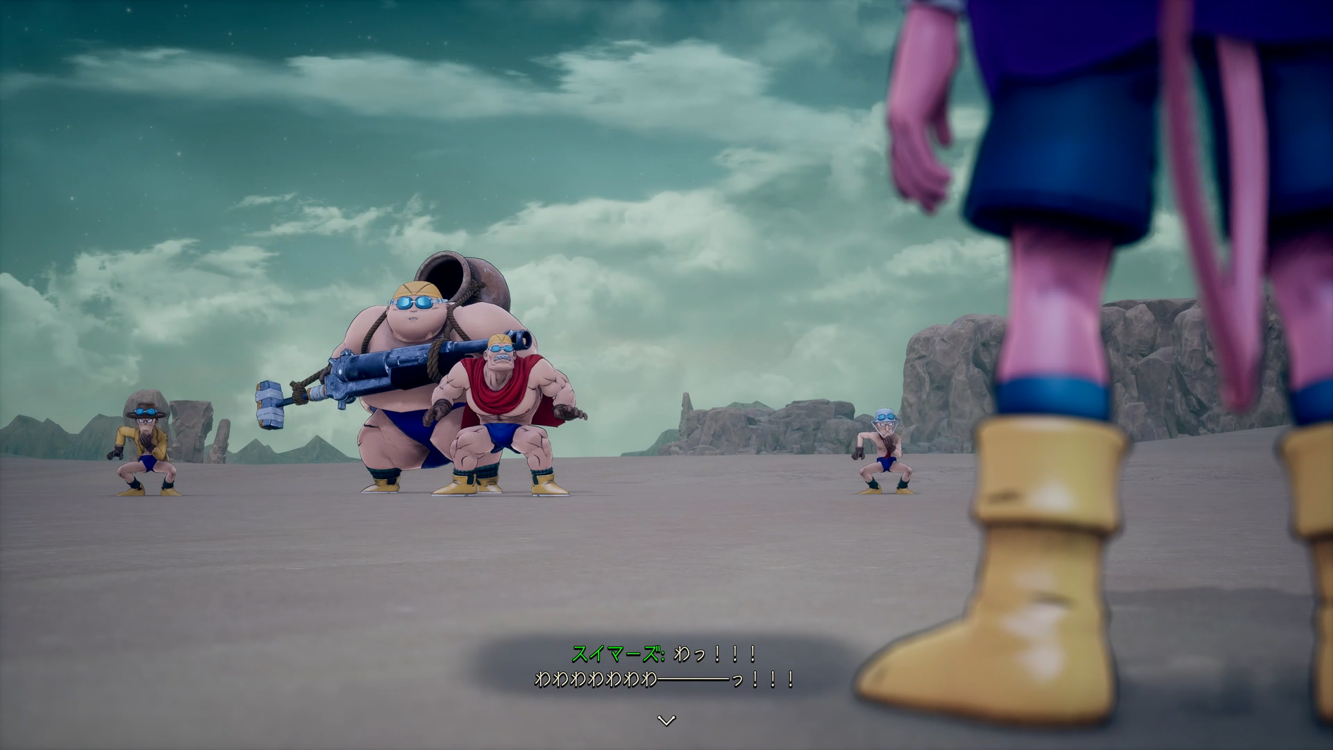 この部分は、原作マンガでの第9話目を彷彿とさせる展開になっている。マンガでは全員、ベルゼブブのワンパンチでほぼ負けているが、ゲームではそうはいかない。特に、グッピーの砲撃とスイマーズパパの攻撃には手を焼くこととなるだろう