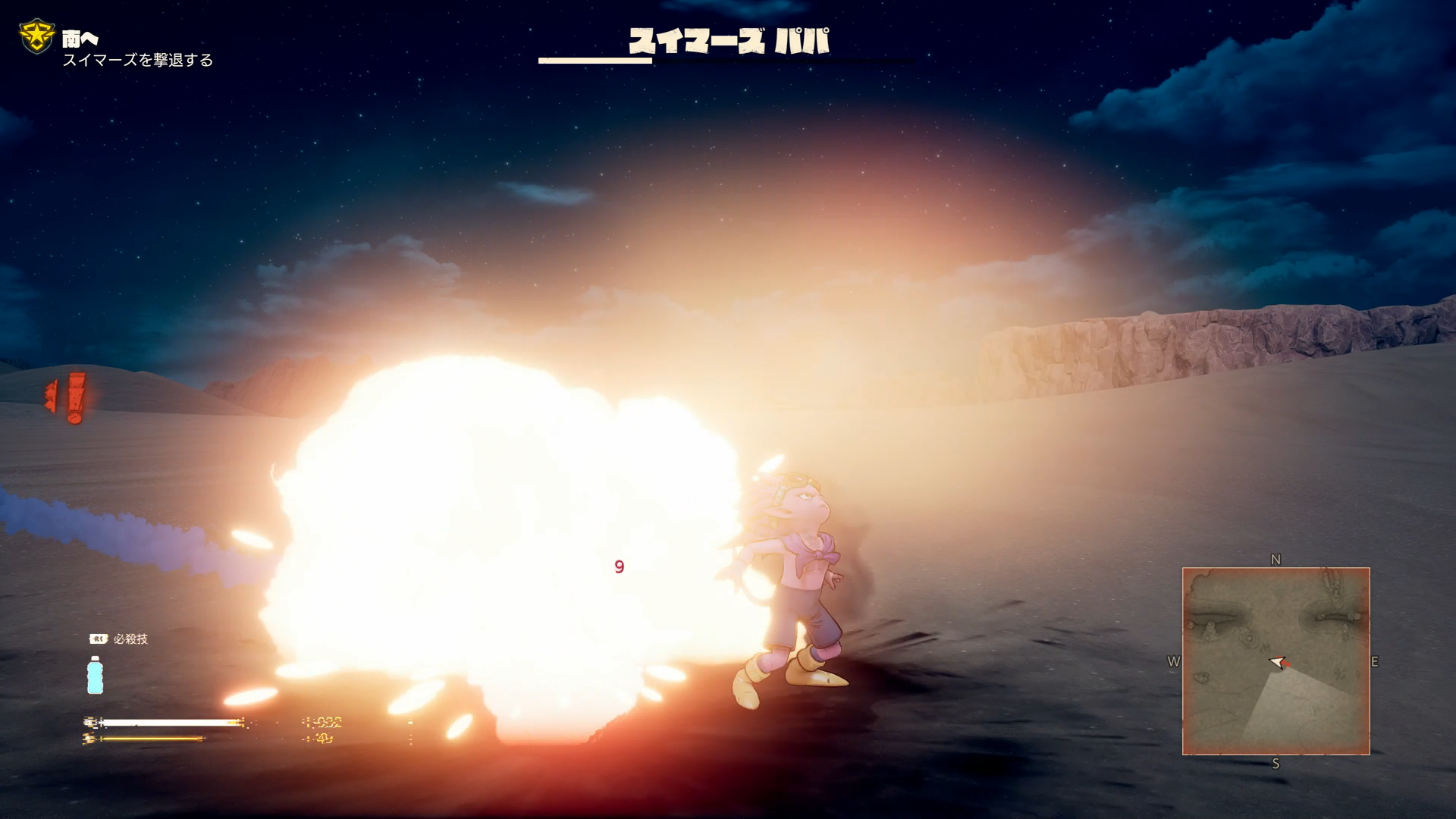 この部分は、原作マンガでの第9話目を彷彿とさせる展開になっている。マンガでは全員、ベルゼブブのワンパンチでほぼ負けているが、ゲームではそうはいかない。特に、グッピーの砲撃とスイマーズパパの攻撃には手を焼くこととなるだろう