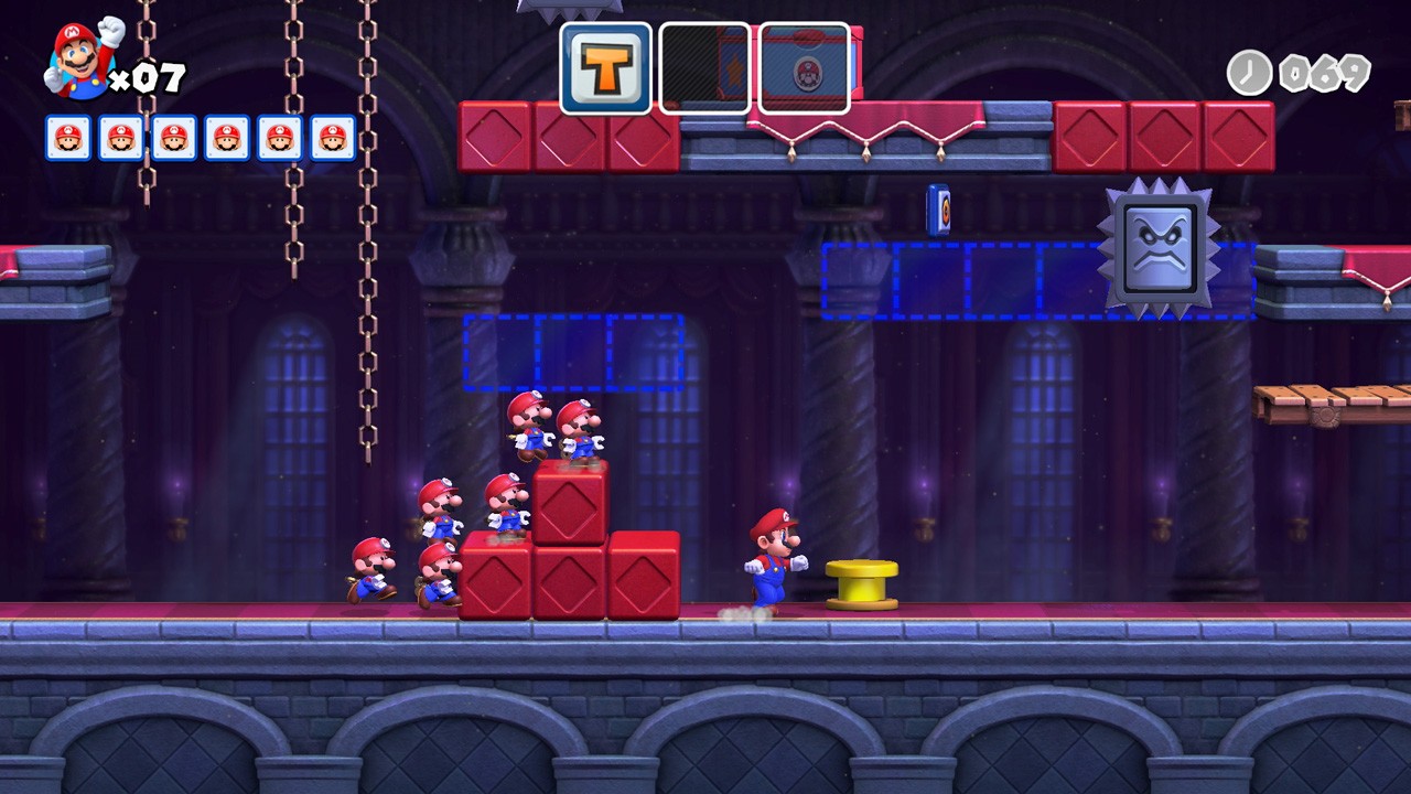 ブロックを1段ずつジャンプして進む