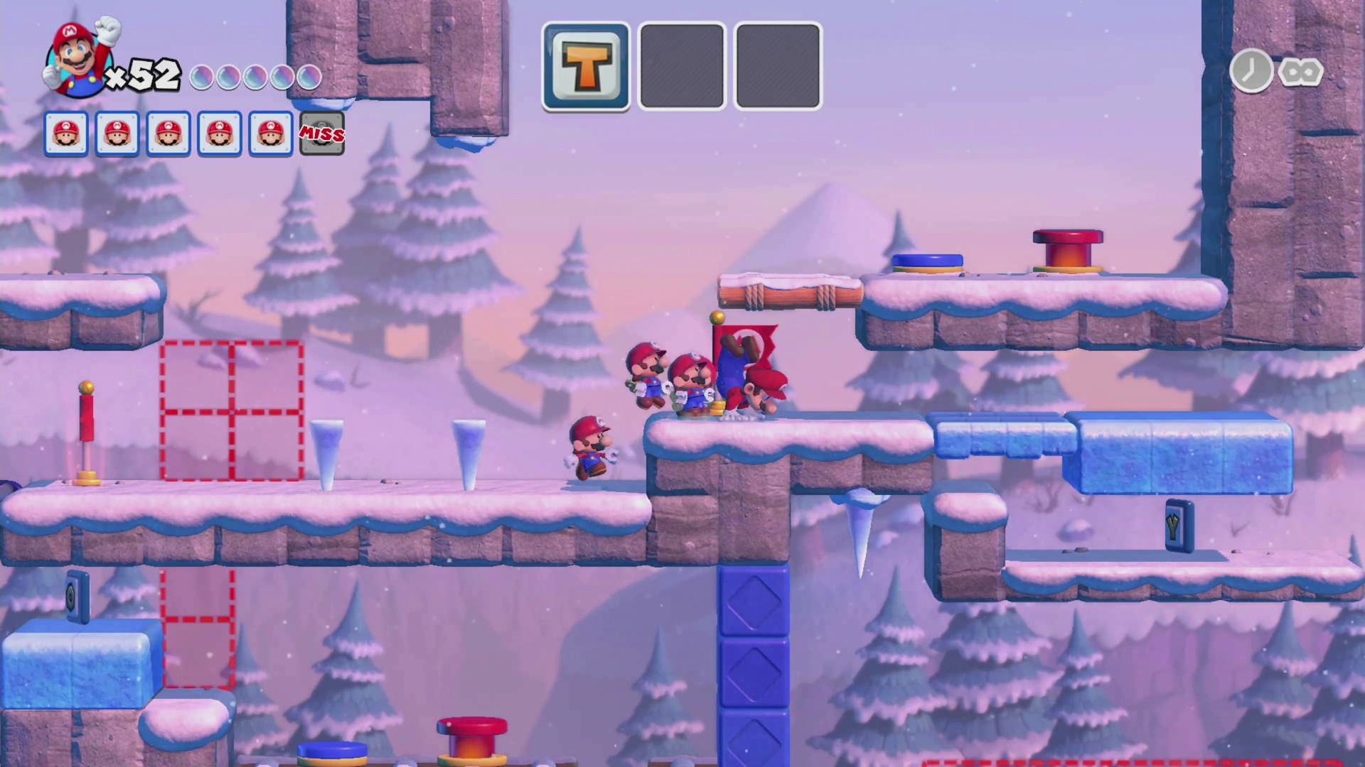 逆立ちをしてする大ジャンプは2マス分の高さまで登れる