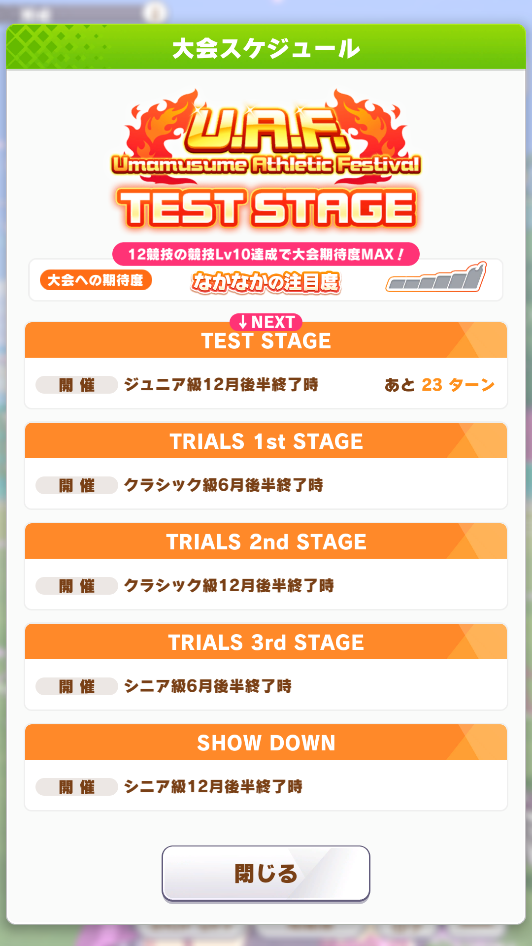 大会スケジュール