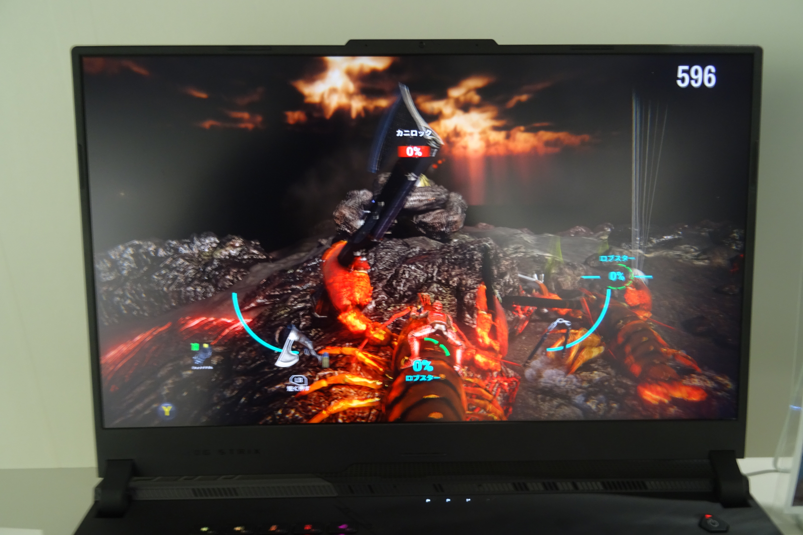 今回はロブスターを選択し、岩のようなカニ「カニロック」のハンティングに挑戦