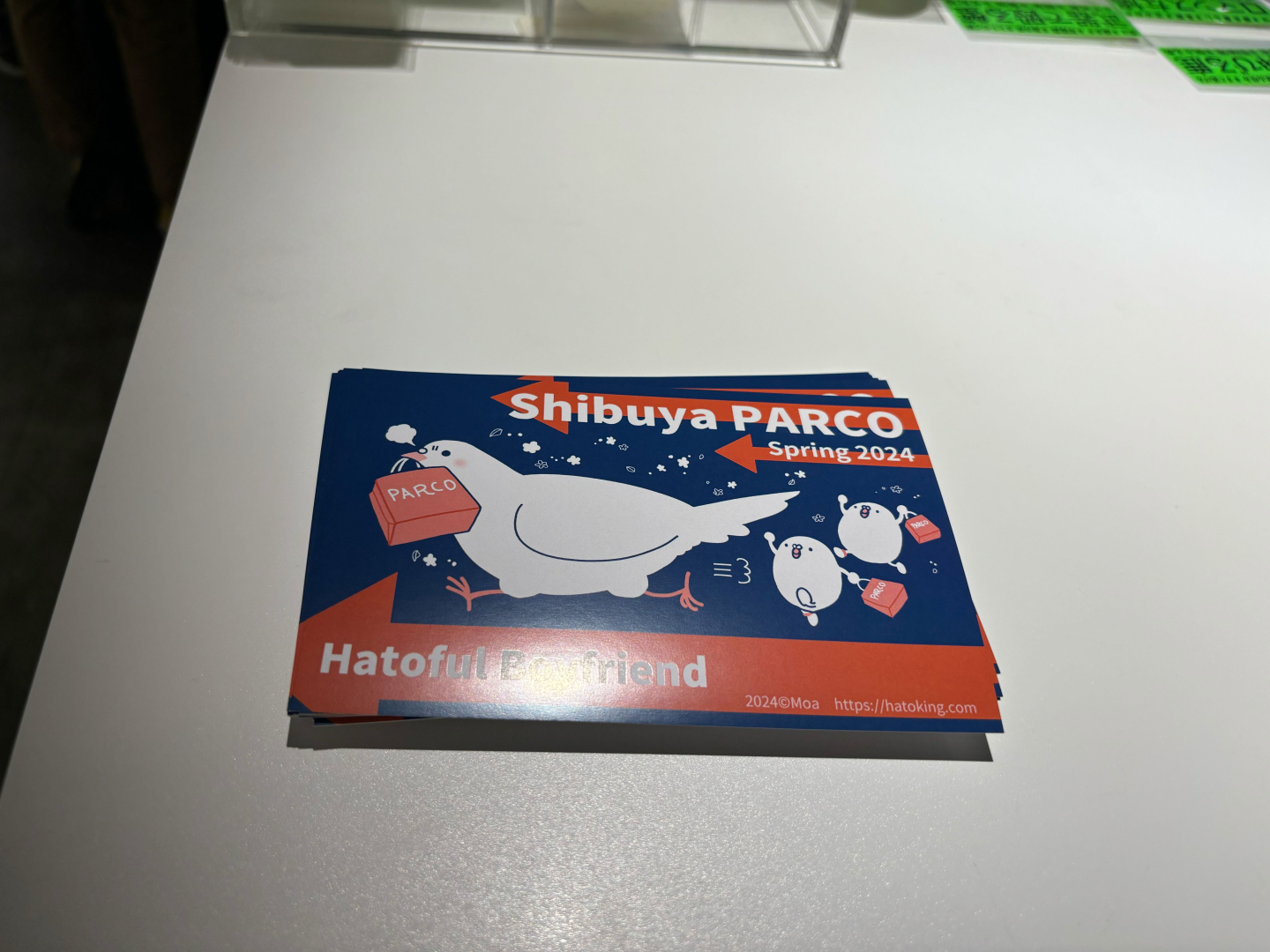 こちらはかわいいテイストのポストカード。会場にて試遊するともらえる