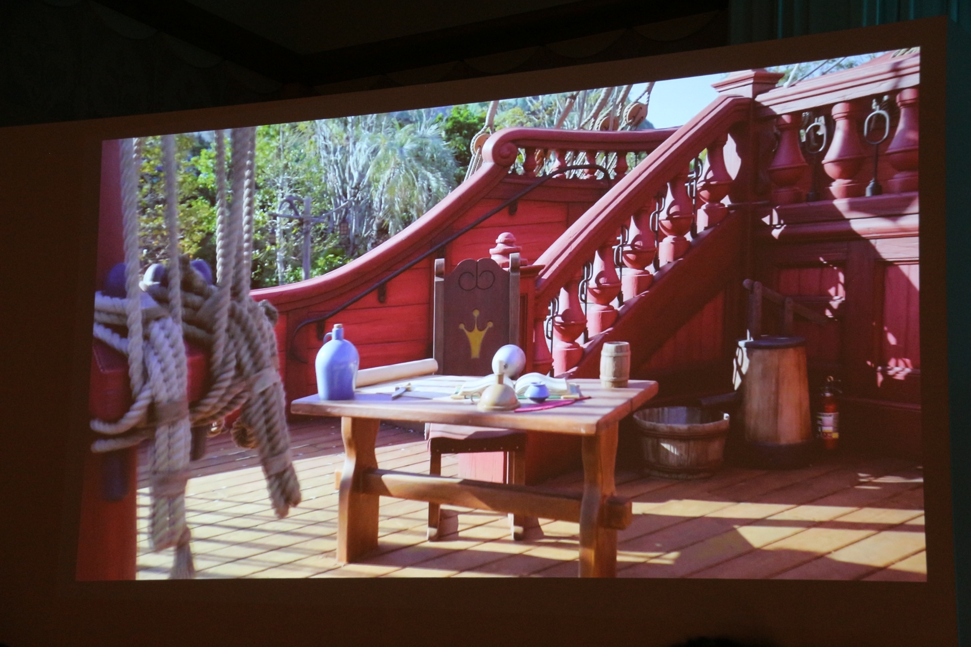 ジョリー・ロジャー号とドクロ岩