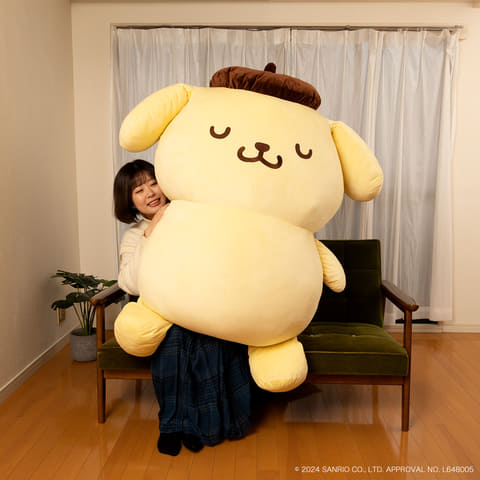 ポムポムプリンと暮らそう★夢の超BIGふかふかぬいぐるみクッション［サンリオ］ ポムポムプリンと暮らそう☆夢の超BIGふかふかぬいぐるみ