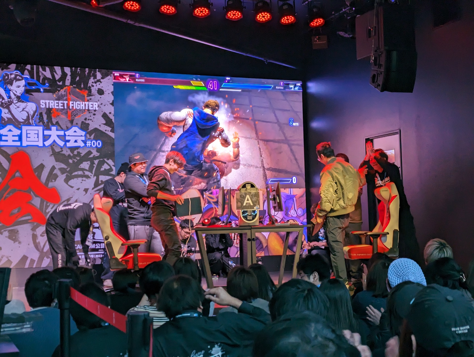 ぼんじゅ選手のルークが翔選手のリュウを撃破！ 「FUKUSHIMA IBUSHIGIN」チームがまさかの1回戦敗退