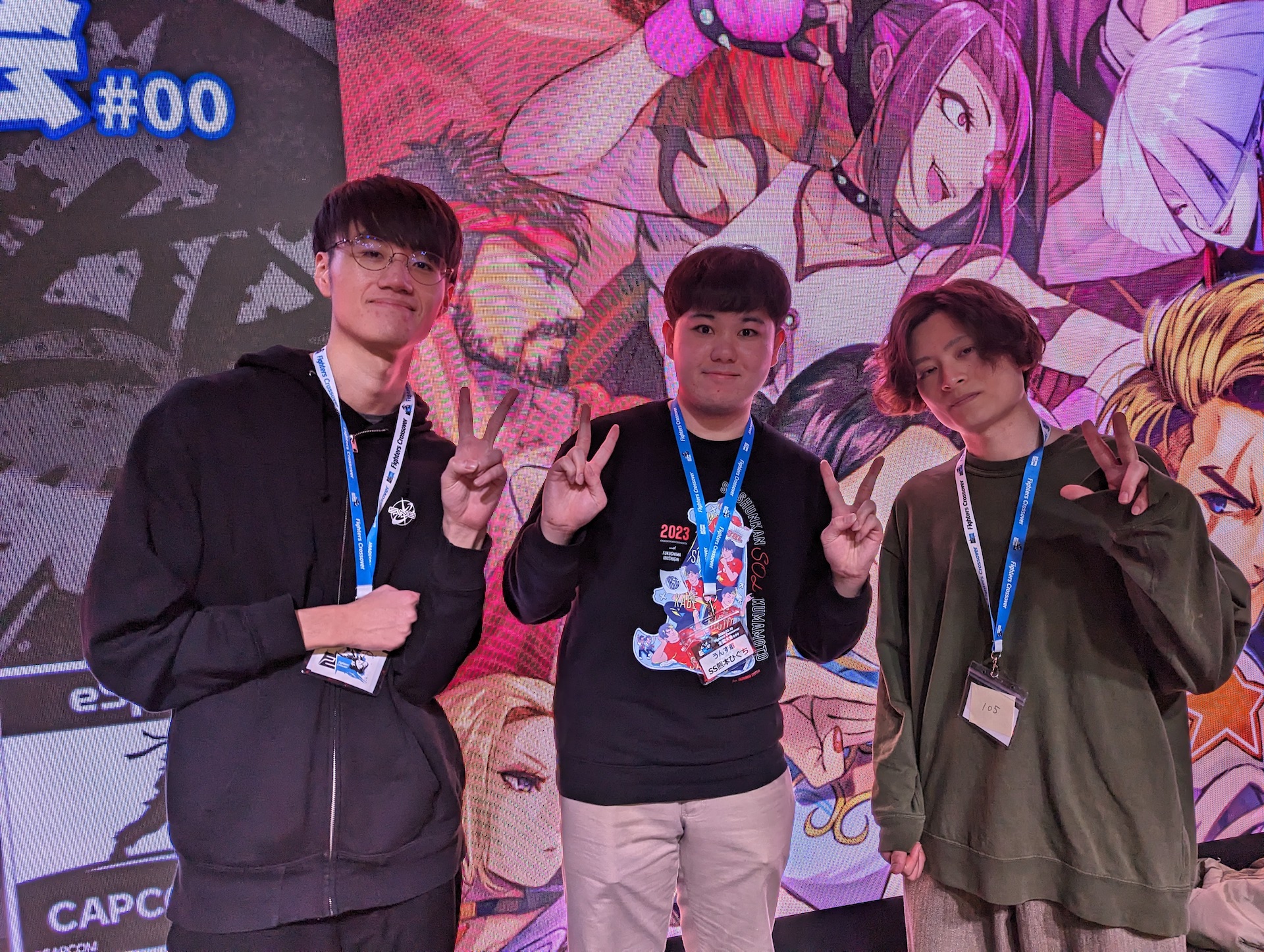 配信終了後にちょっとコメントを聞いた時の陽気な3人の様子