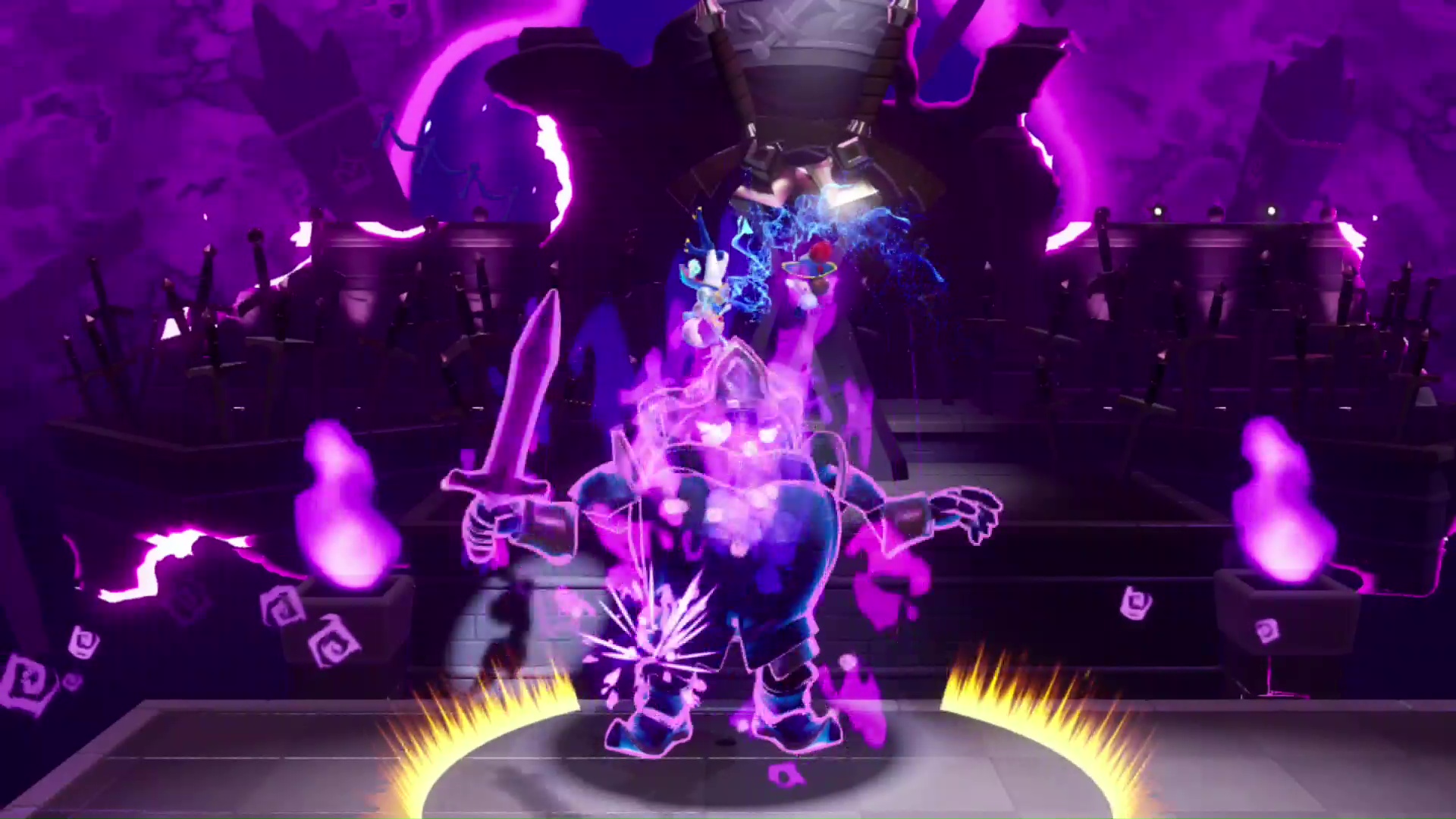 剣士ピーチの3体目のボス。正面からの攻撃は防がれてしまう強敵だ