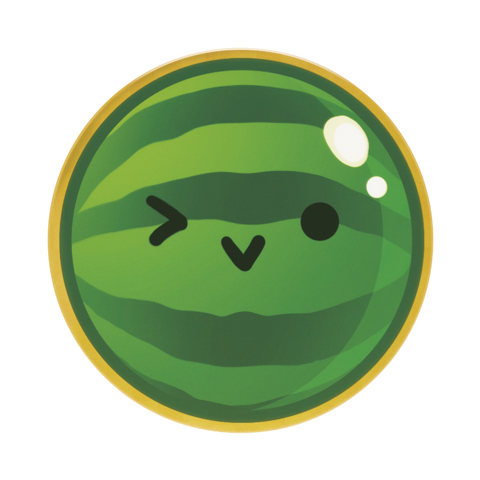 スイカ（補助パーツ付き）