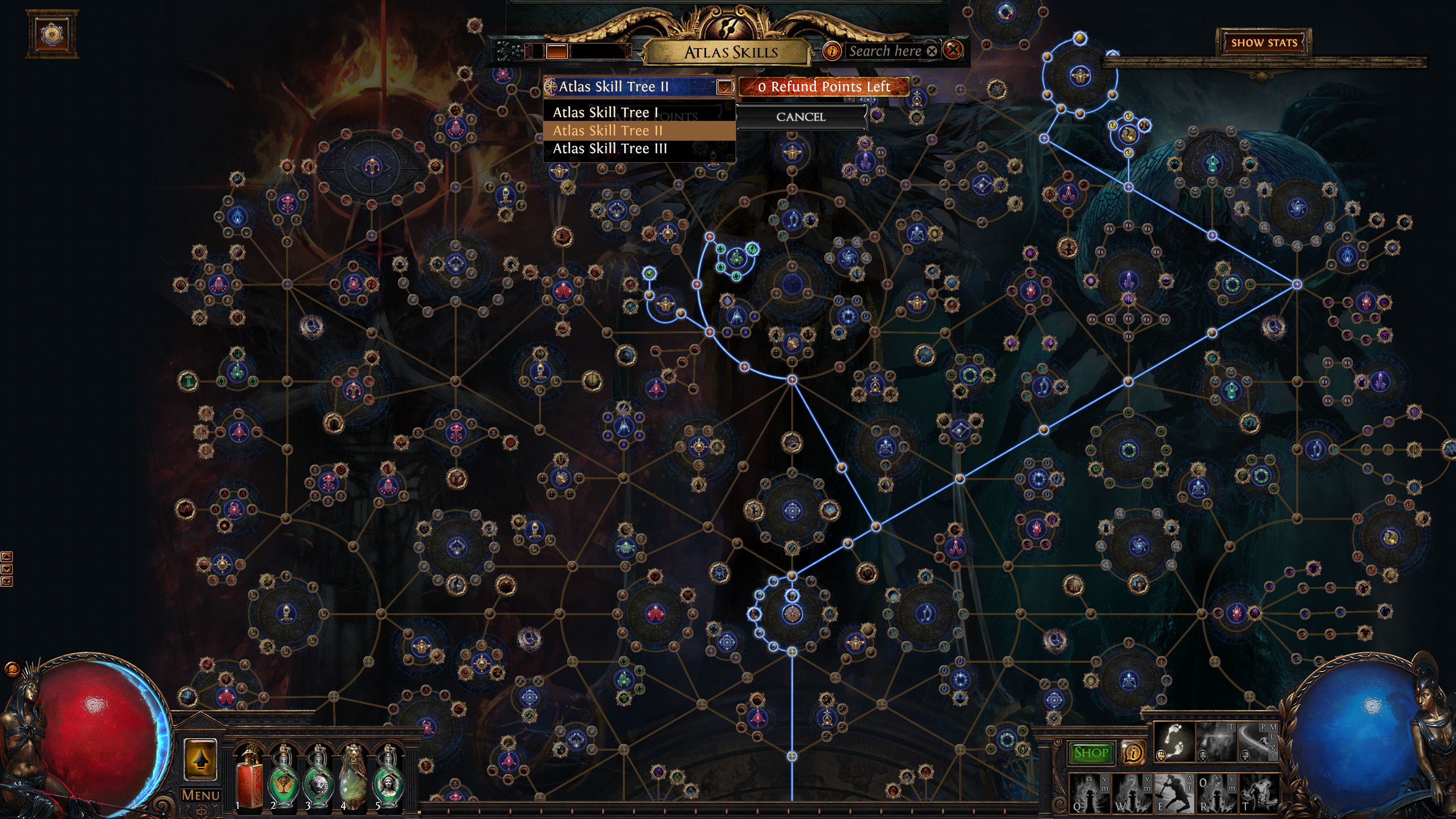 複数のアトラススキルツリーを切り替えられるようになる