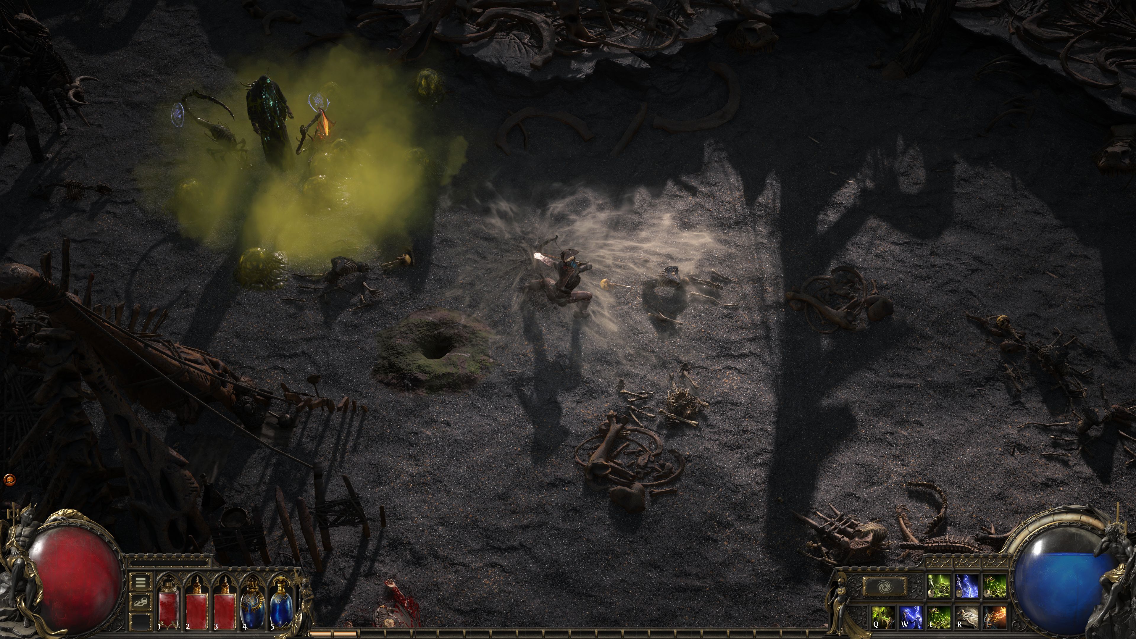 属性付きの矢で攻撃するのはもちろん、敵の動きを遅くするようなスキルをあわせて使って戦うシーンなども公開された