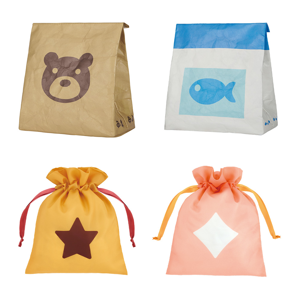 好きなサイズや用途が選べるポーチのアソート