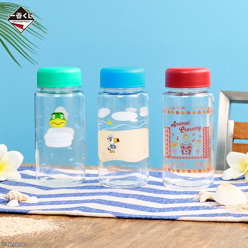 F賞：海辺で楽しむ ぷかぷかクリアボトル（選べる全3種）