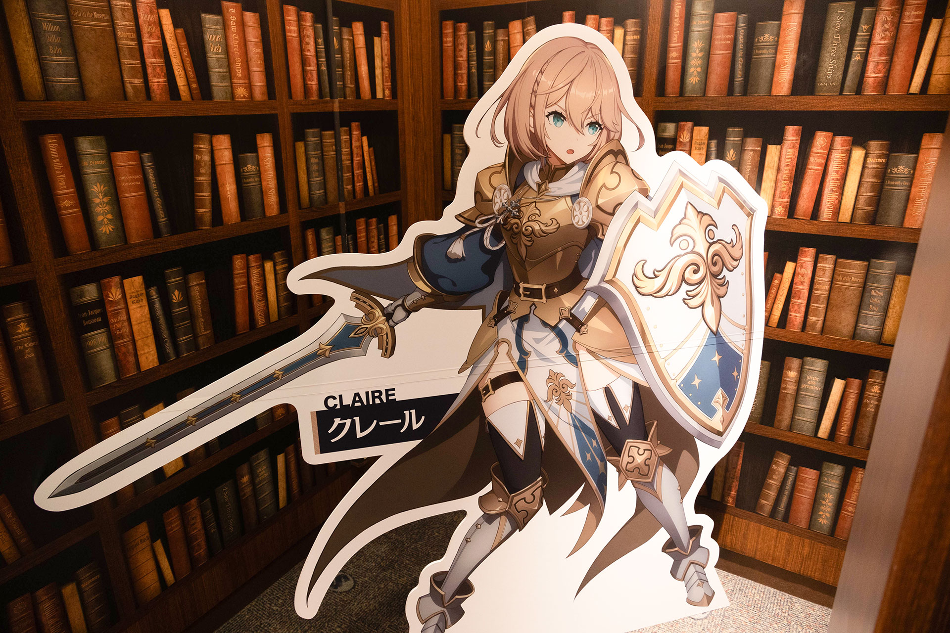 会場内には複数のキャラクターたちのパネルが設置されていた