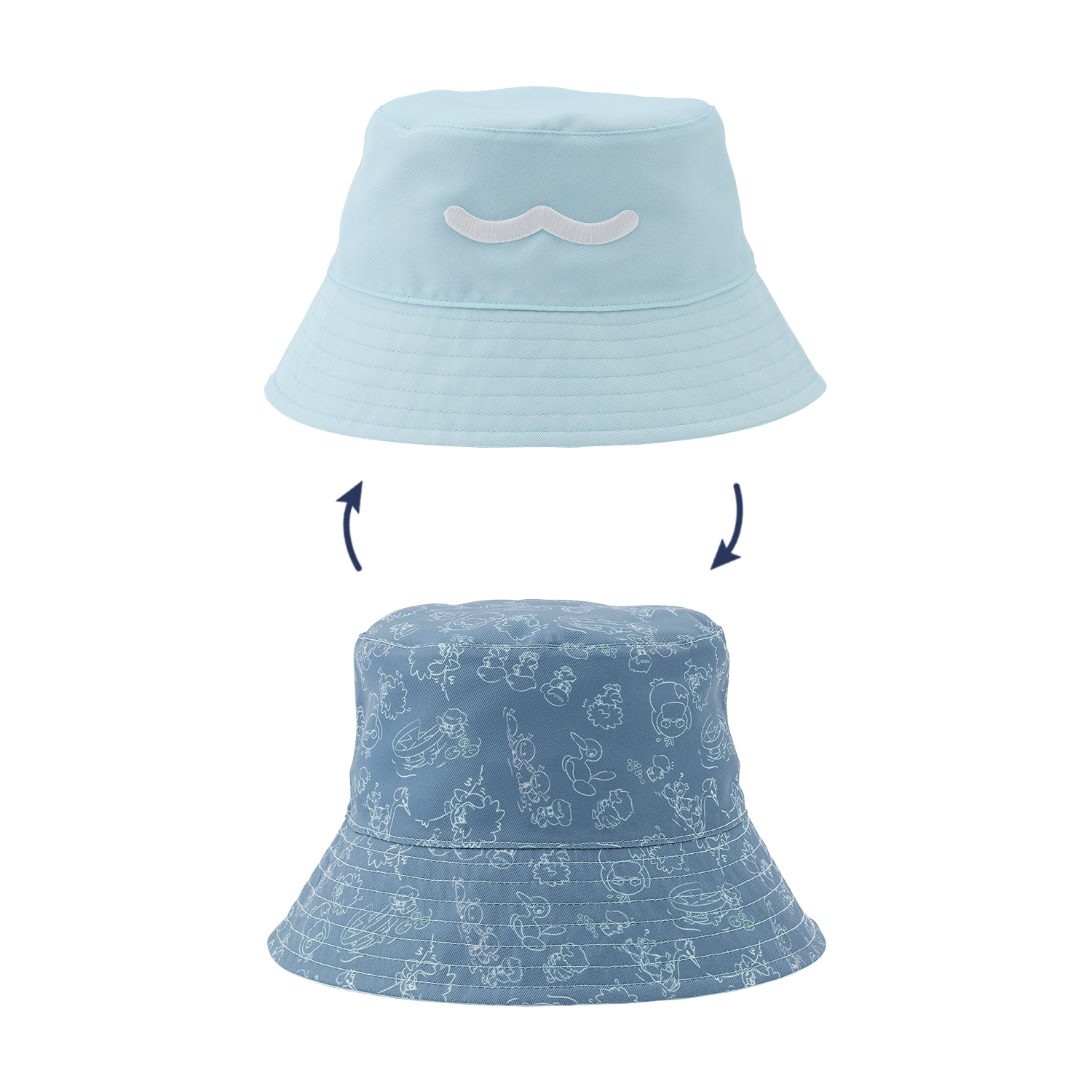 リバーシブルハット