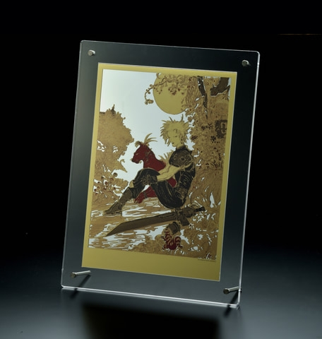 【てつ】天野喜孝 街 l red 街 METAL RED | 天野喜孝 買取・作品 | インテリアアート、絵画