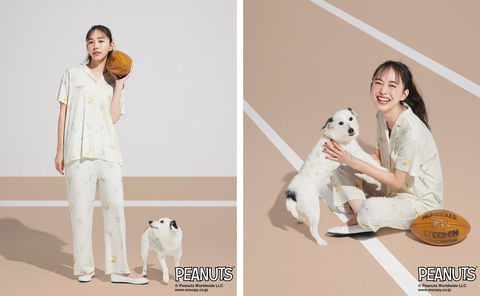 PEANUTS】SNOOPY×BEAR ジャガードプルオーバー(ニットプル
