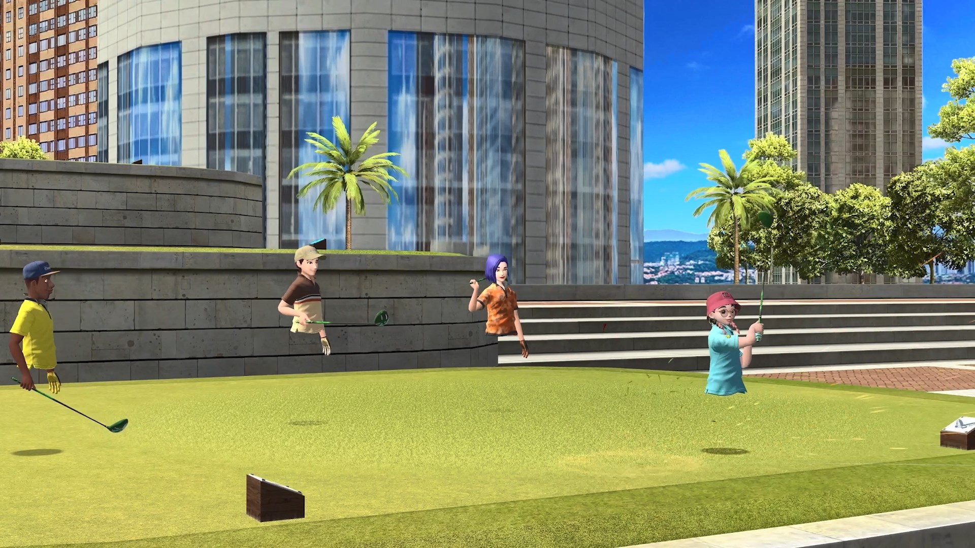 最大4人までのマルチプレイにも対応する。なおプレイ中のアバターたちの足元は表示されない仕様だ