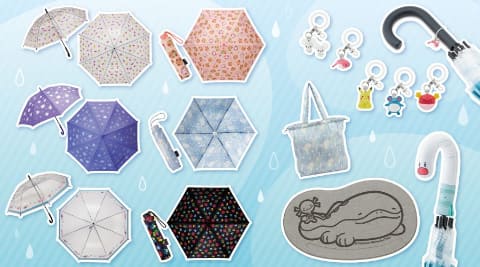 雨の日もポケモンといっしょ！ ウミディグダの傘持ち手カバーなど
