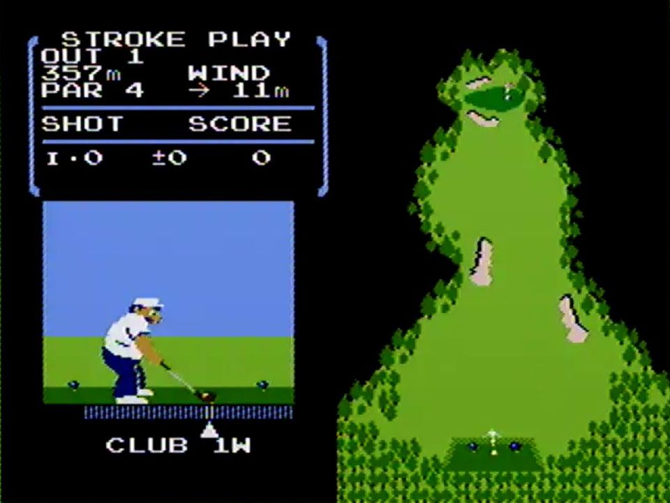 まずは十字キーでボール上に表示された矢印を動かし、打球方向を決定する