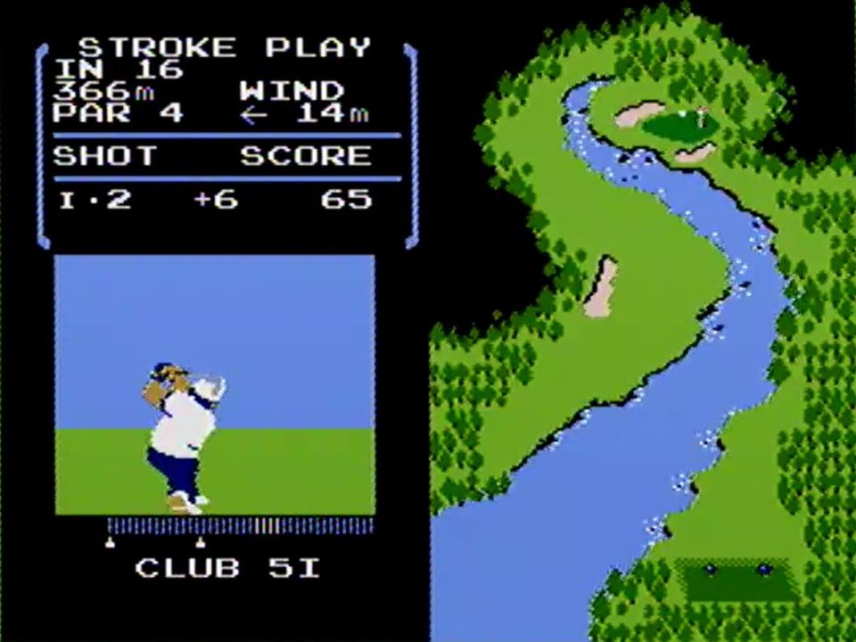 矢印が初期位置よりも左側にあるタイミングでボールを打つとスライスが掛かる