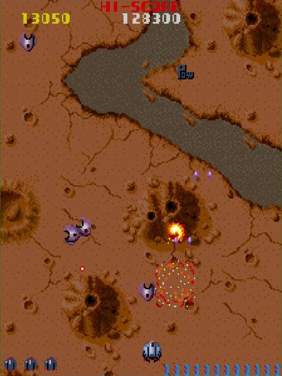 次から次へと、ひっきりなしに敵キャラが出現する。時折出現する大型の敵の不気味さと威圧感も特筆に値する