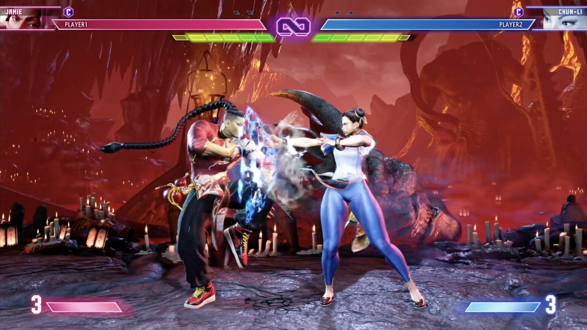 強版の酔疾歩をガードされても春麗の弱Pをガードできる