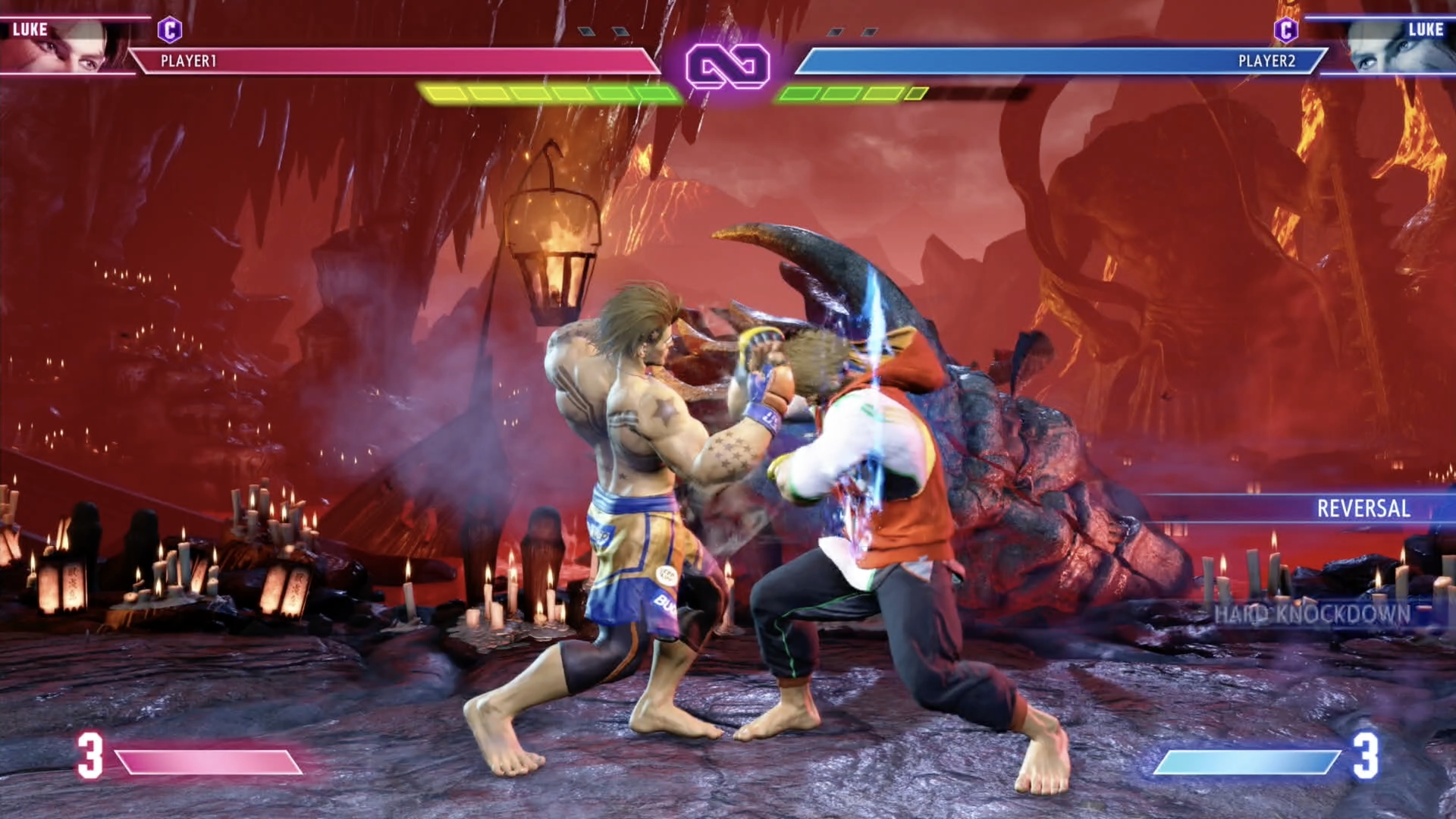 しゃがみ強P（7フレーム技）では反撃できず