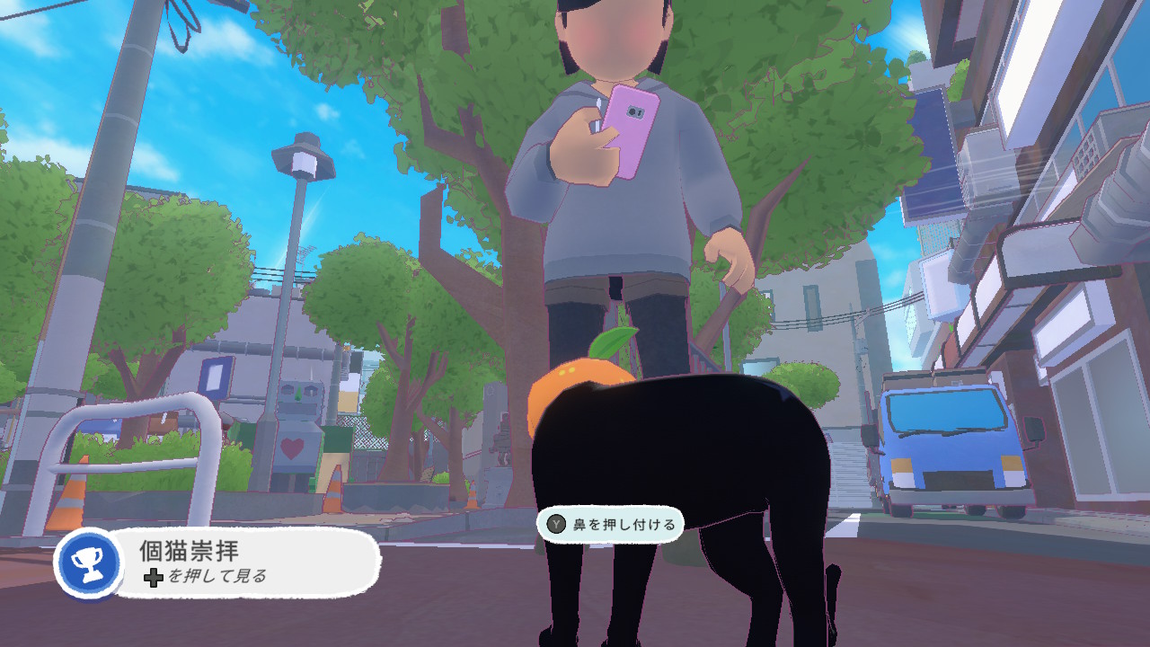 人に写真を撮られる様子も