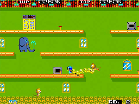 アーケードゲーム「フリッキー」が40周年！ シンプルだけど面白い 