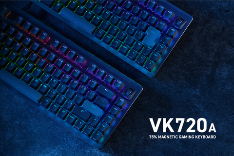 エレコム、磁気スイッチ搭載75%サイズゲーミングキーボード「V custom