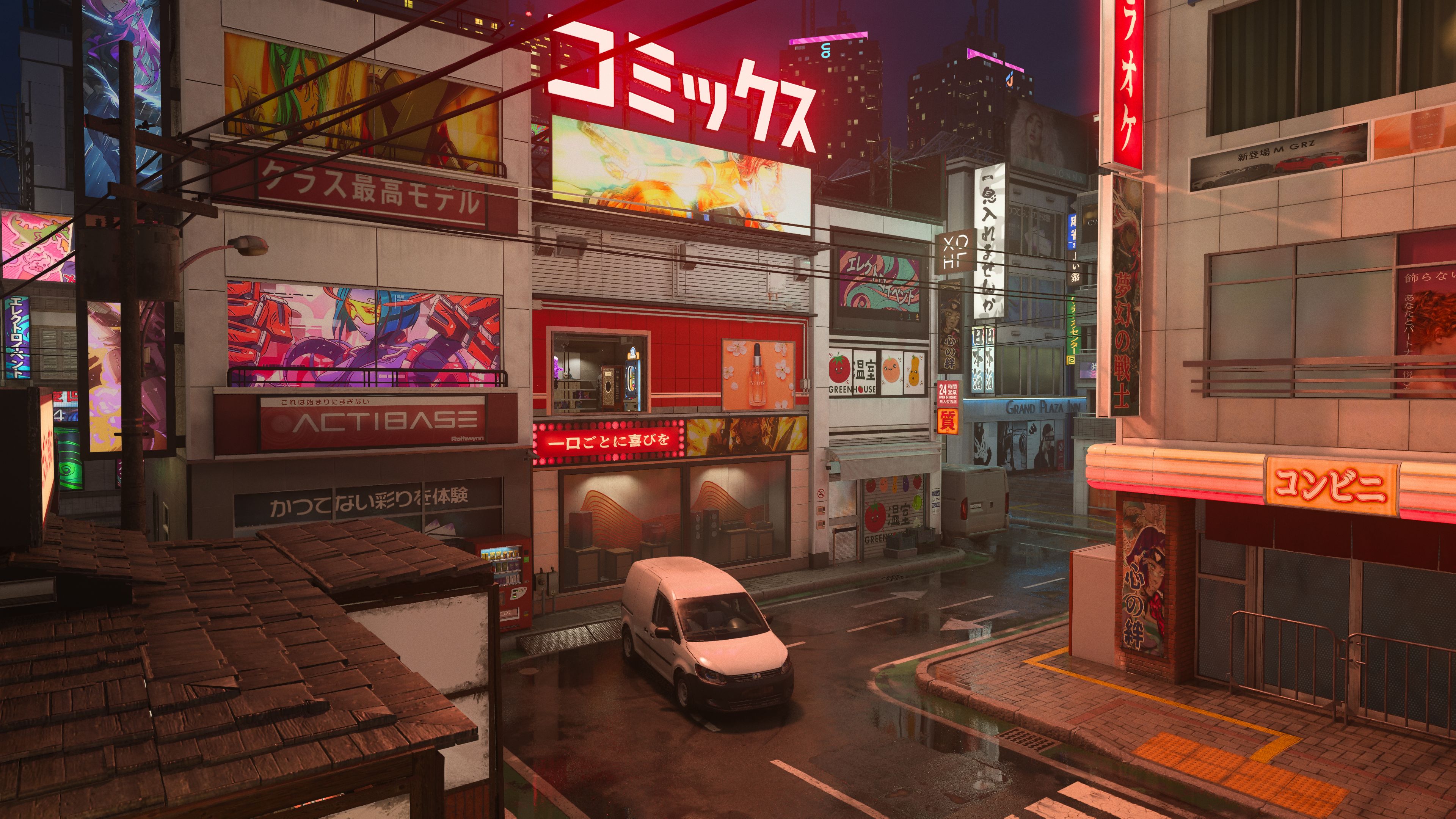 東京をテーマにしたネオンや電気が光り輝く街が「Tokyo」だ